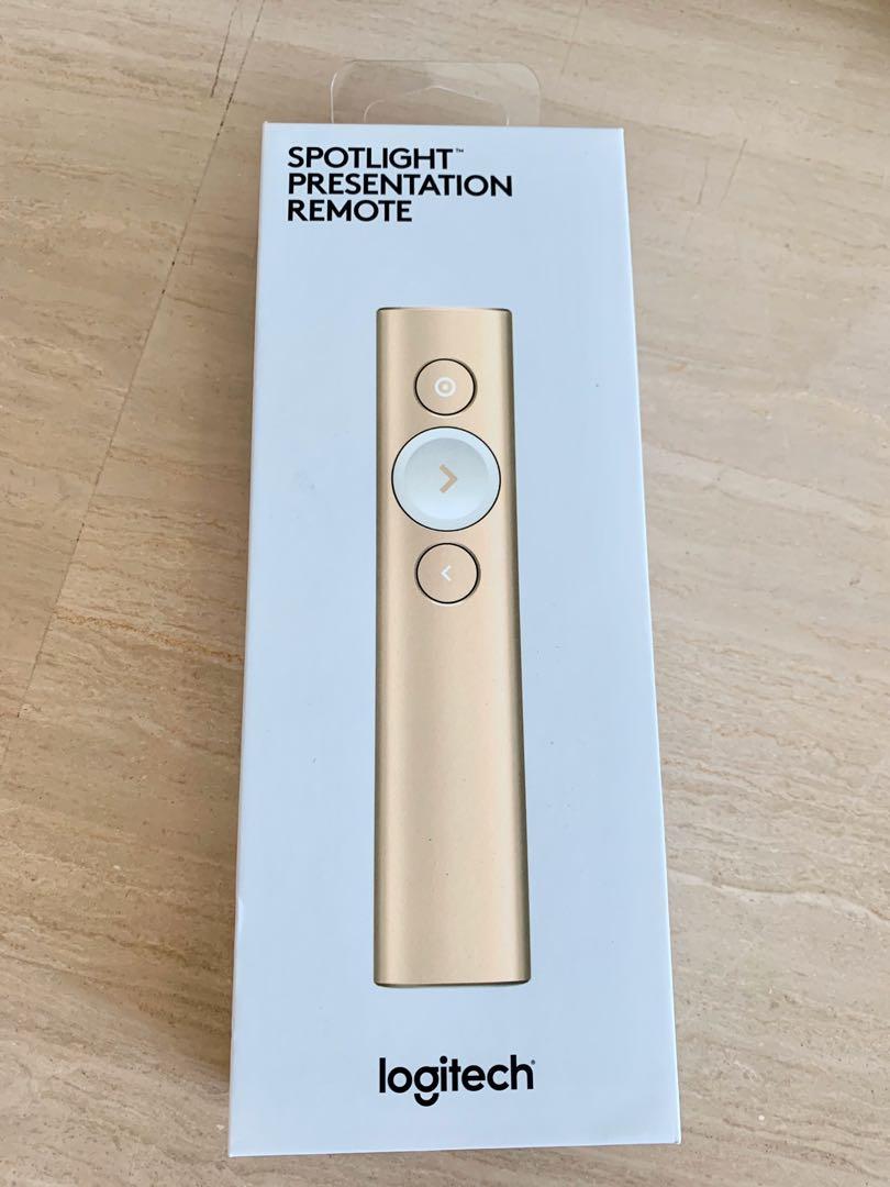 Logitech Spotlight Presentation Remote Gold NEW, Computers & Tech