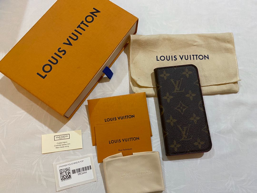 LOUIS VUITTON Monogram iPhone XR Folio Case 483187