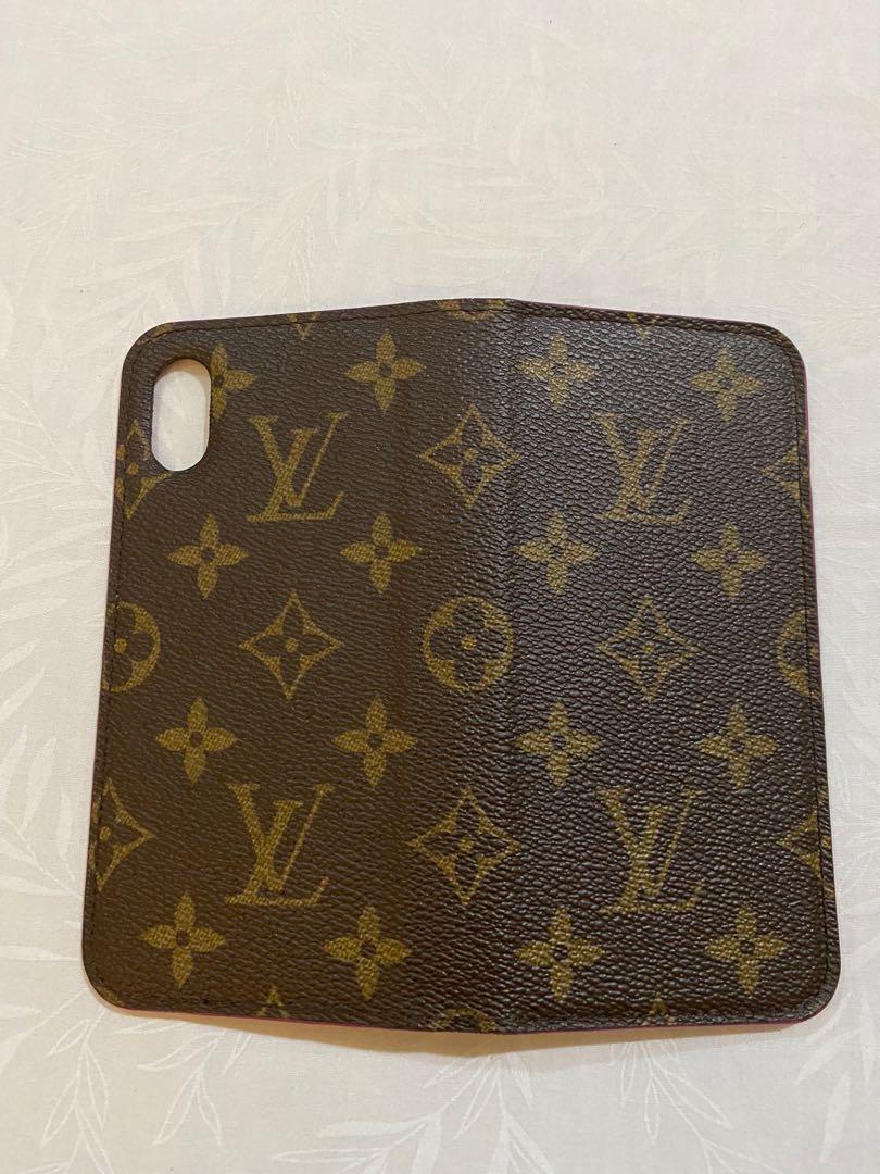 Louis Vuitton Brown Monogram Canvas iPhone x Folio Case Louis Vuitton