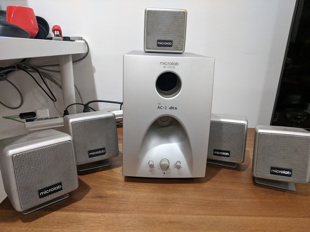 Microlab m-1000 AC-3 dts 5.1 multimedia surround system, Audio ...