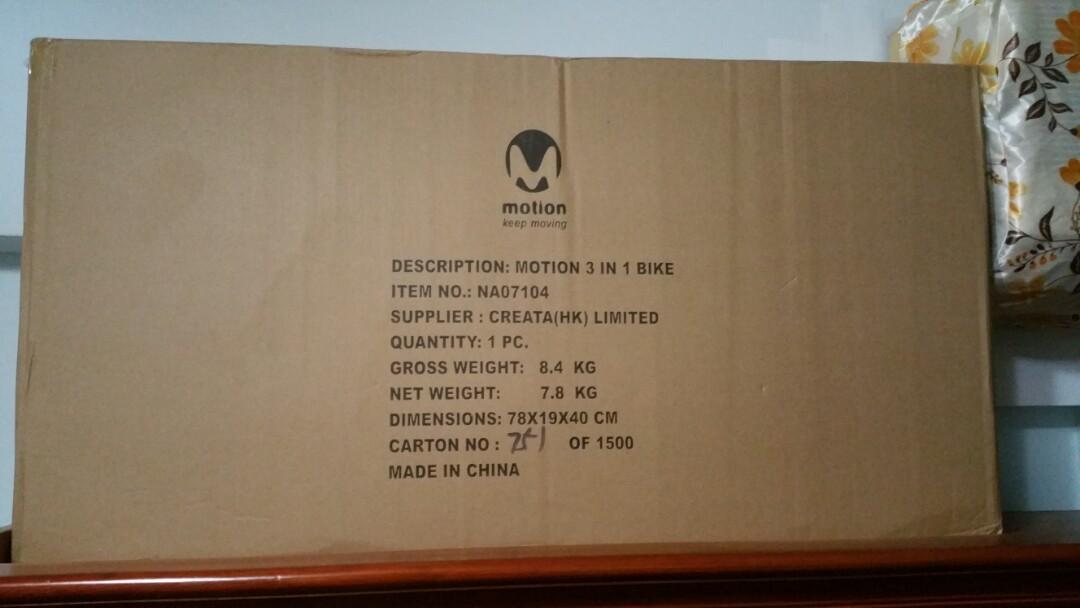 Motion 3 best sale in 1 bike
