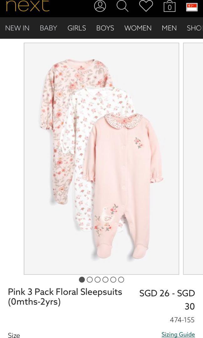 Next girls sleepsuits hotsell