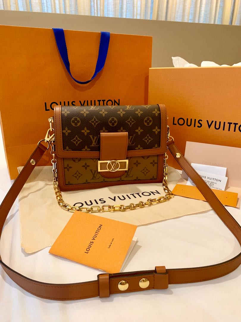 Authentic Lv Dauphine woc remake, Luxury, Bags & Wallets on Carousell