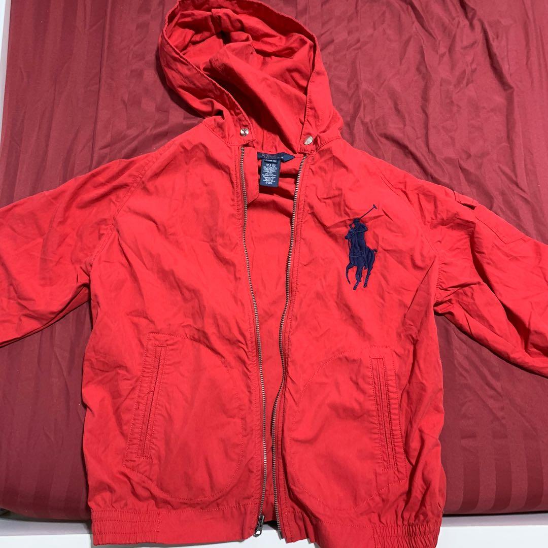 polo by ralph lauren red windbreaker Women s Fashion Coats