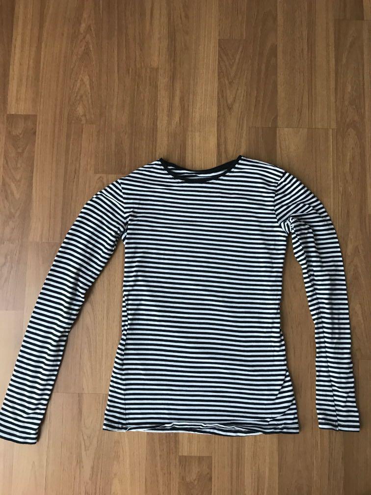 primark black and white striped dress