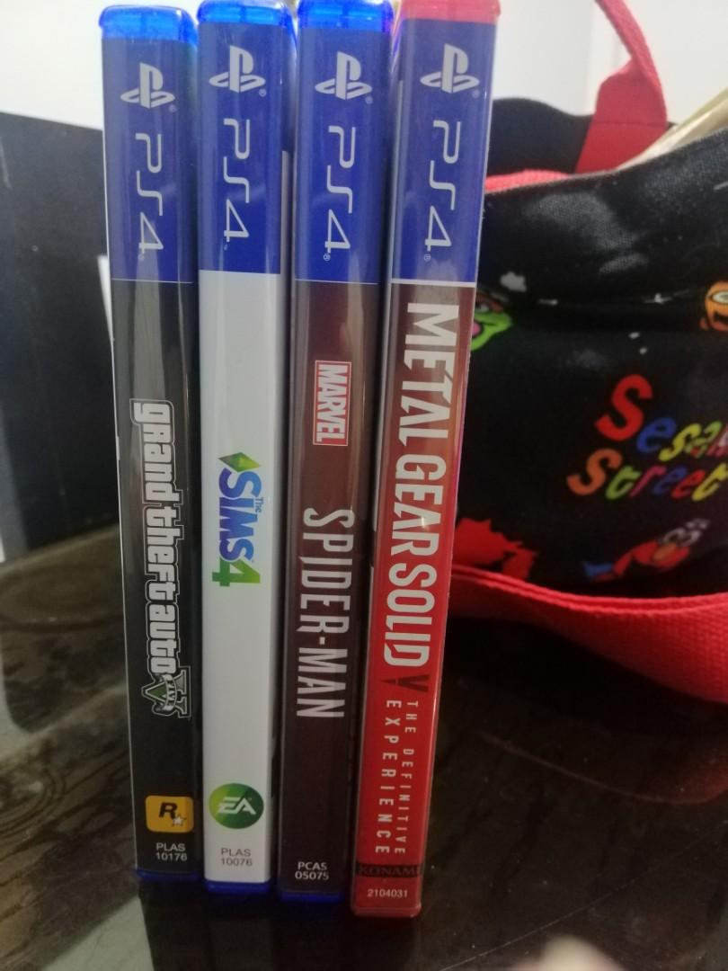 Ps 4 games 1100 each (Category: Xbox) located in Silang. Submitted by wolfbabe00 (Listing ID 268465622, Image 1). Description: 1200 per game, pm me which one do u like if take all ill give a bigger discount or txt me at 0917.724.8042 Gta - sold Sims-sold Spiderman-1000 Metalgeard 1000.