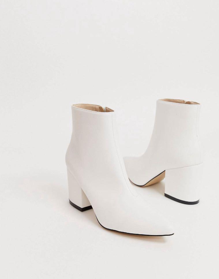 Raid white ankle boots hot sale