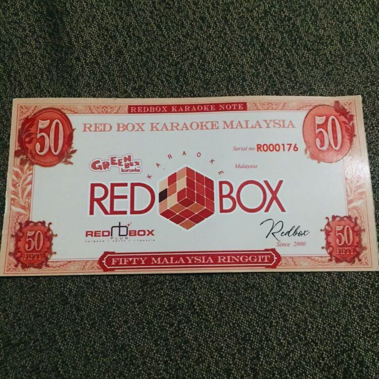 Red Box Karaoke Rm50 Cash Voucher Tickets Vouchers Gift Cards Vouchers On Carousell