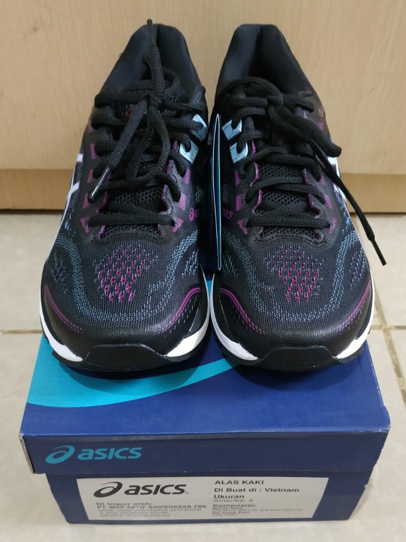 Sepatu Cewek Asics Original GT-20007 Black Skylight Size 8, Fesyen