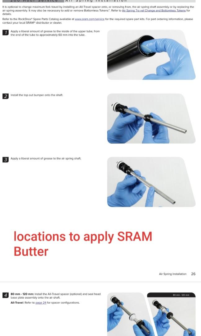 SRAM Butter ( Suspension Fork Grease), Sports Equipment, Bicycles