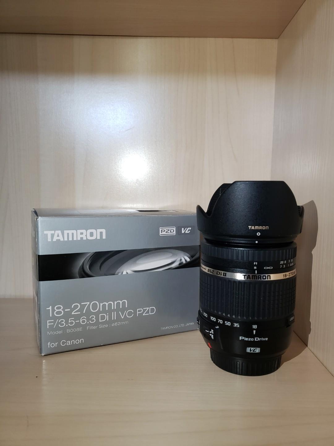 Tamron 18-270mm F3.5-6.3 Di II VC PZD (B008), 攝影器材, 鏡頭及裝備