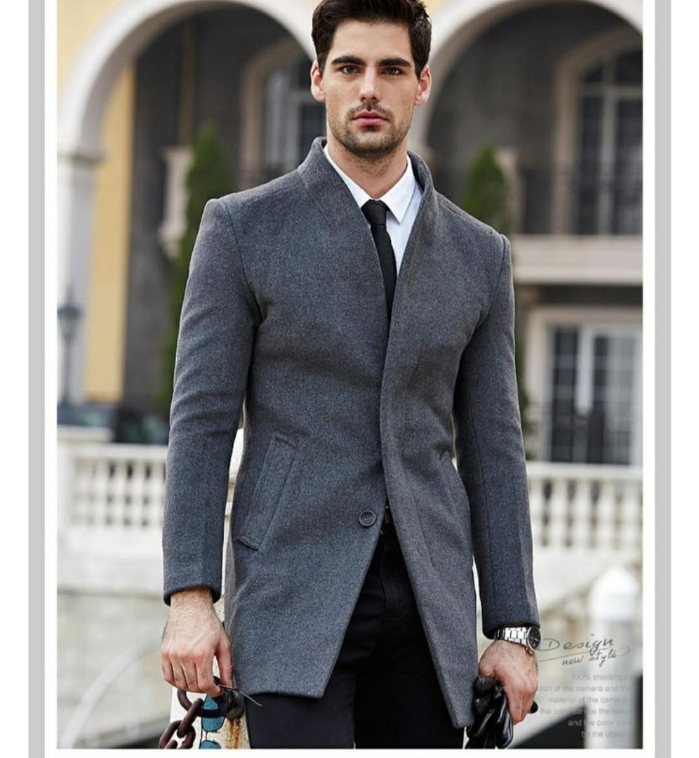Mens dress trench coat on sale