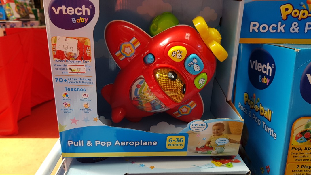 Vtech pull and pop aeroplane top