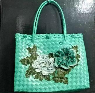 Green Bayong Bag Hard Plastic