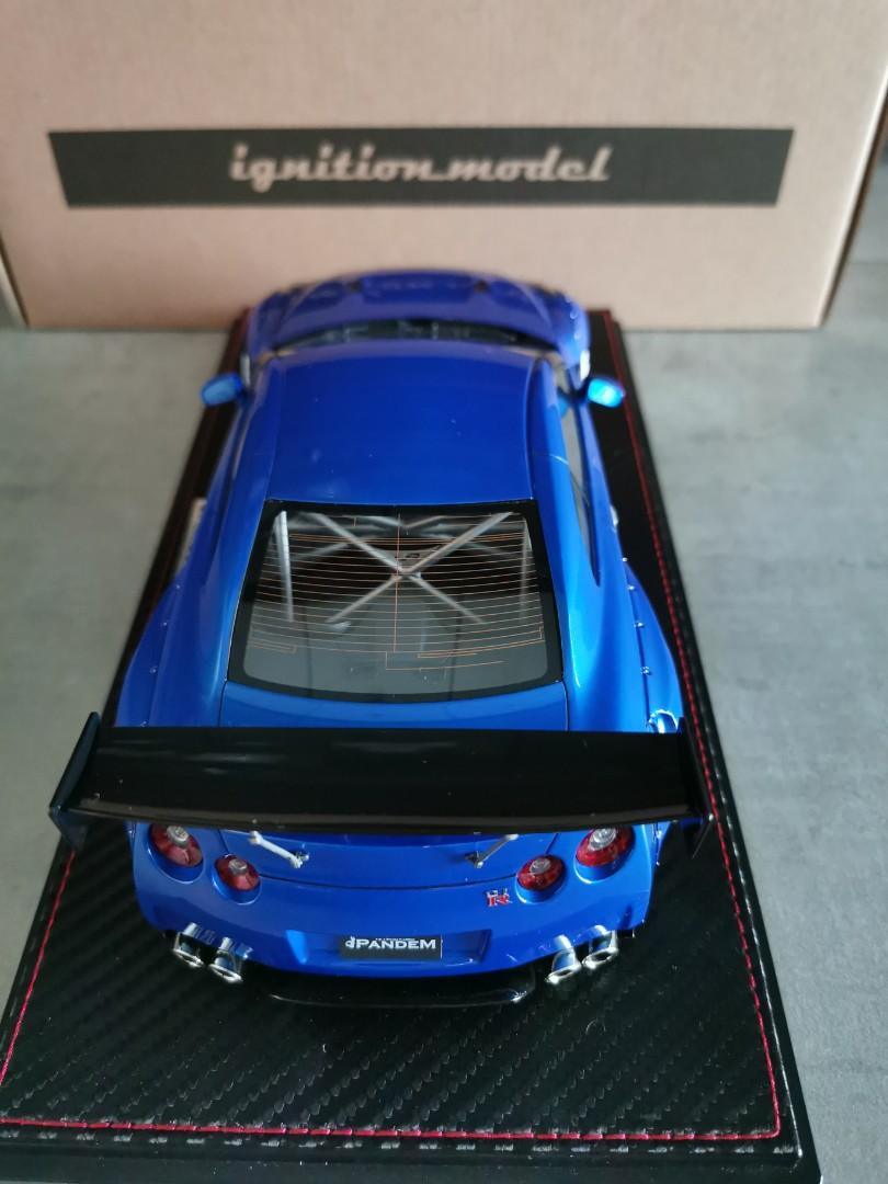 1/18 Ignition Model Pandem Nissan GT-R R35 (Blue Metallic) #1001 ...