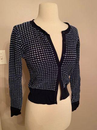 Maje eyelash sweater in blue