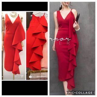 Dress layer truffle red light ( keren tuk natal and new year)