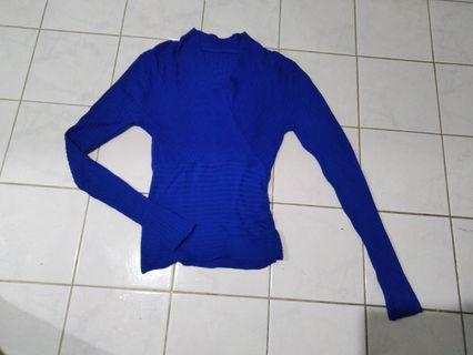 top knit blue