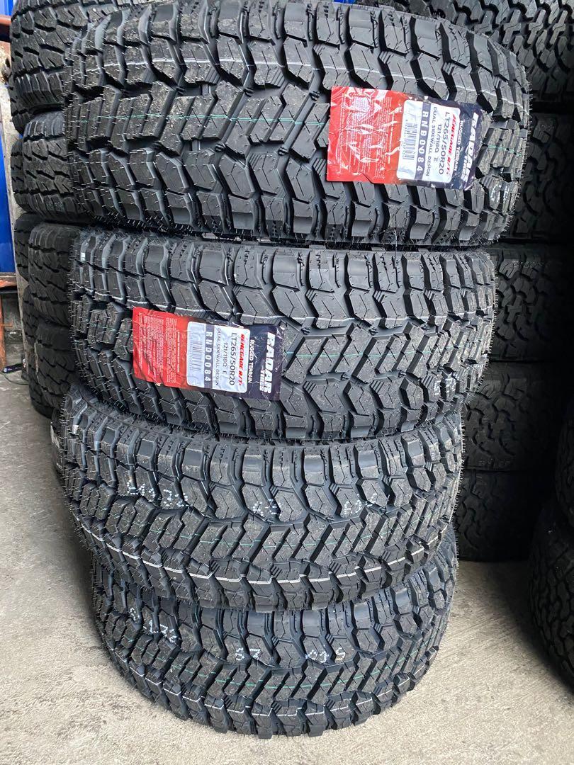 265-50-r20 Radar Renegade RT pattern Bnew Tire (Category: Mags and Tires) located in Quezon City. Submitted by mindanaotyrehaus (Listing ID 268585751, Image 3). Description: 265-50-r20 Radar Renegade RT Brandnew Tires mix Pattern All terrain Mud terrain Made in China sold for 7,600 pesos each only * price may change without prior notice * fix price * Cash transaction/ GCash or BDO Online Transfer only First come first serve Free mounting Free 2 f