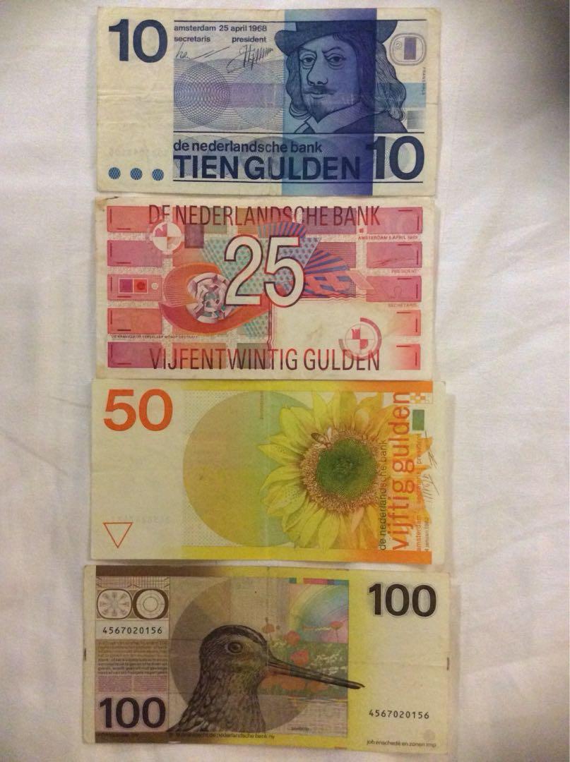 4 @ Netherlands 🇳🇱 Banknotes, Antiques, Currency on Carousell