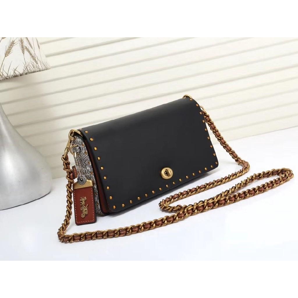 Coach dinky with rivets outlet