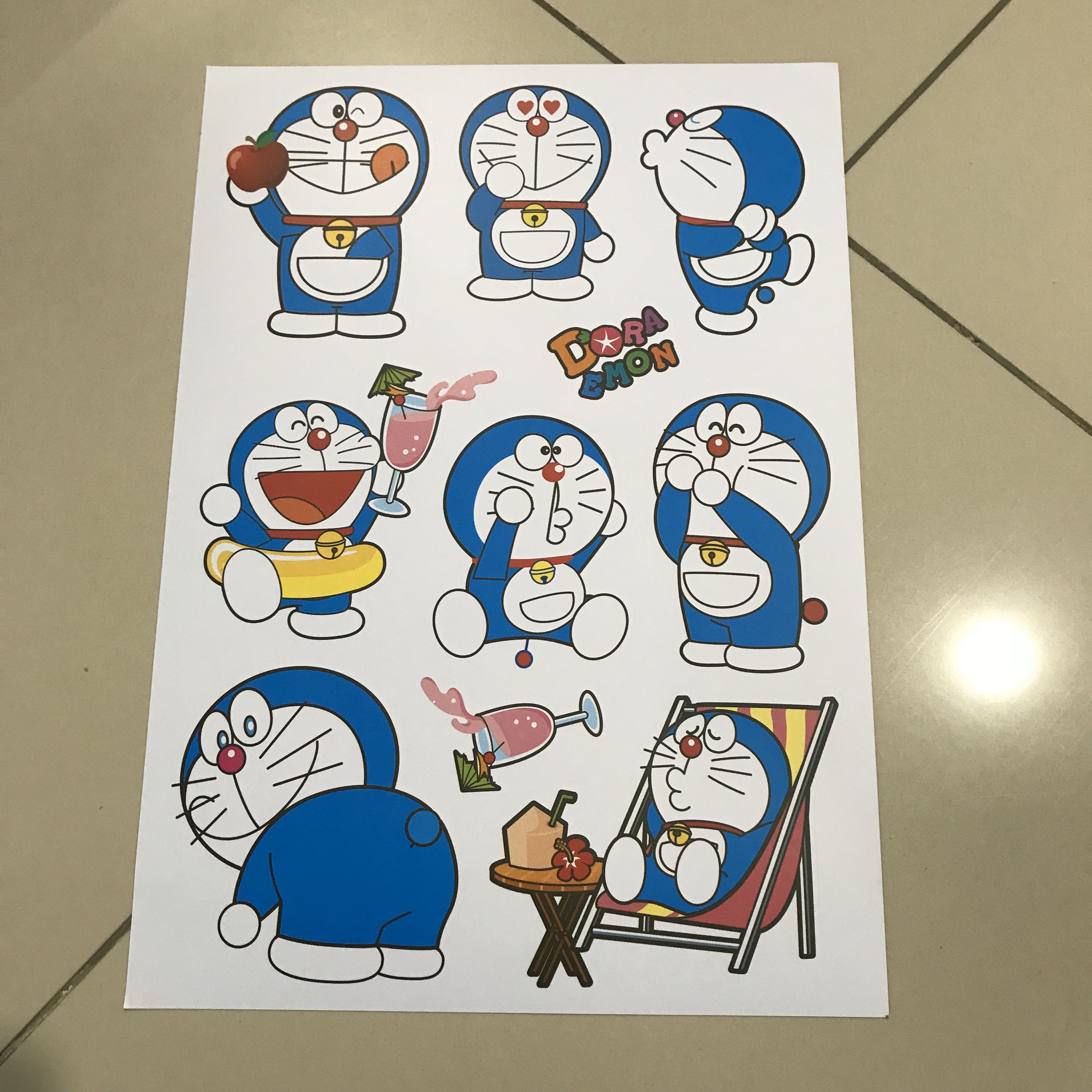 A92 Doraemon Luggage Laptop Tablet Helmet Stickers Mobile Phones Tablets Others On Carousell
