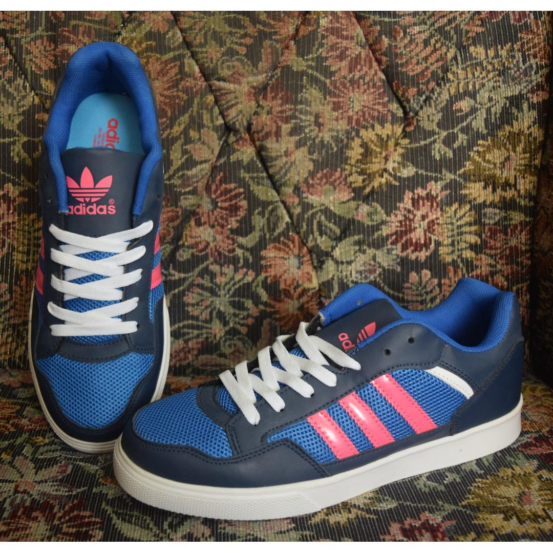 adidas shoes pink and blue