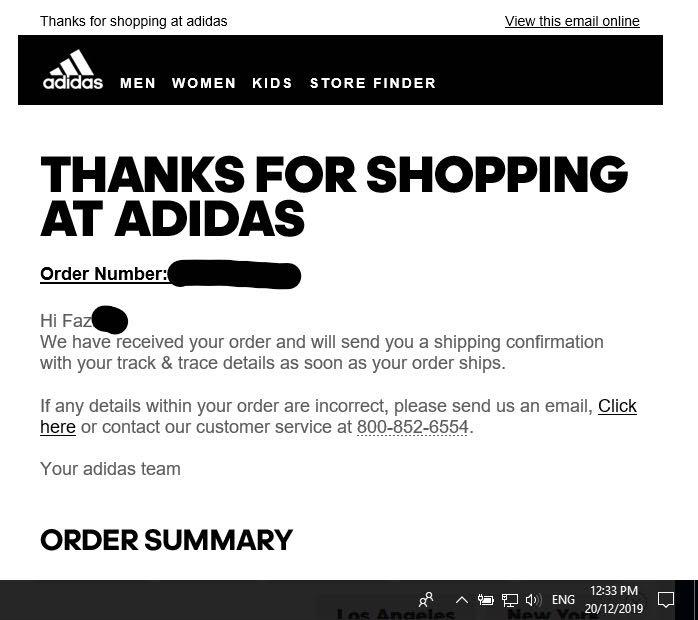 Adidas discount yeezy email