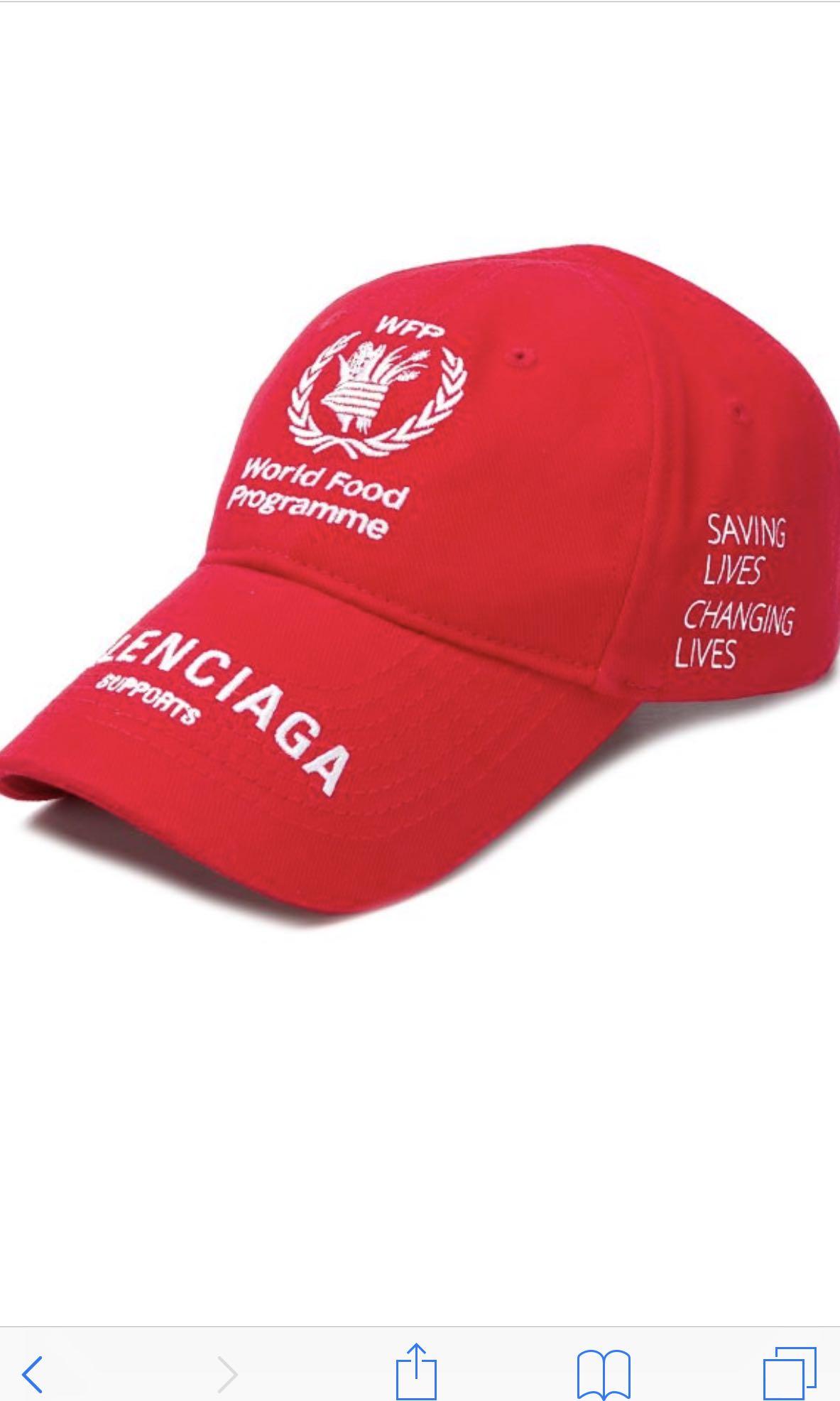 Balenciaga WFP Red Cap (STEAL), Men's 