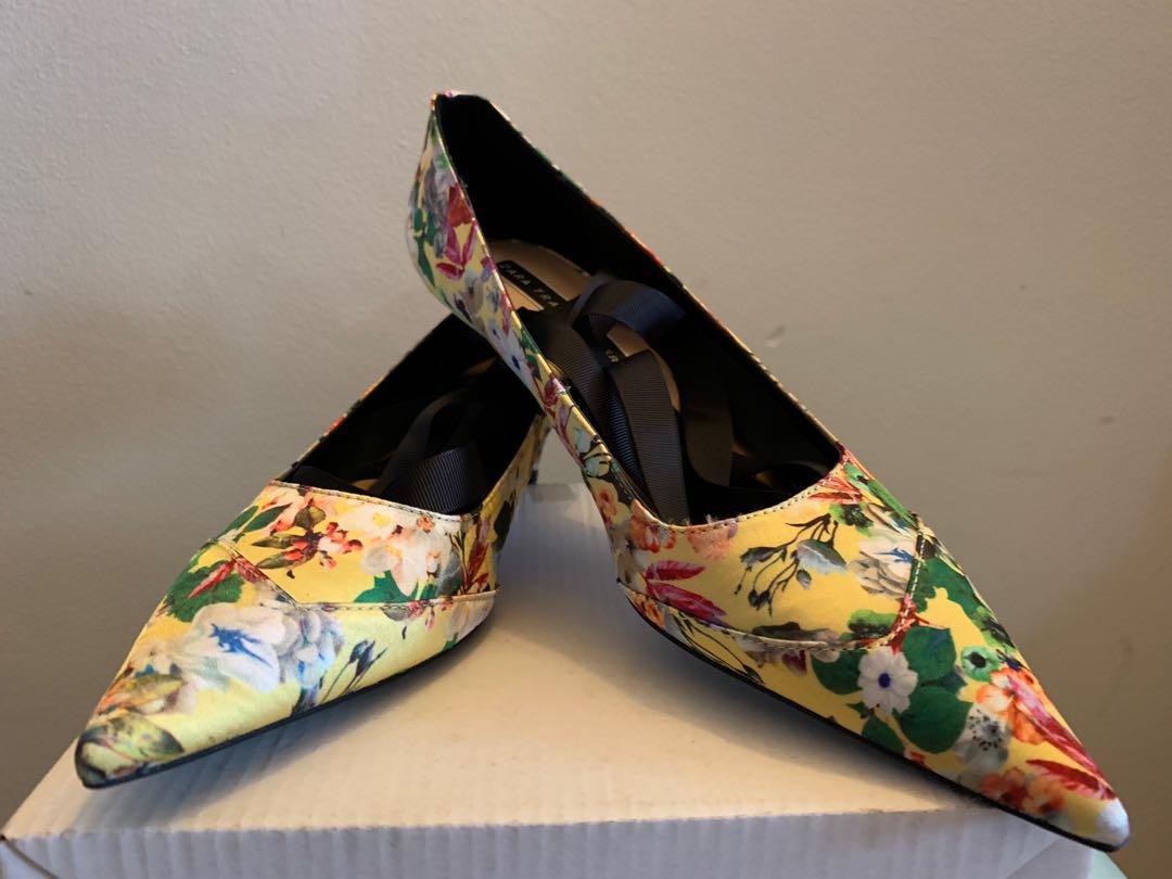 floral heels