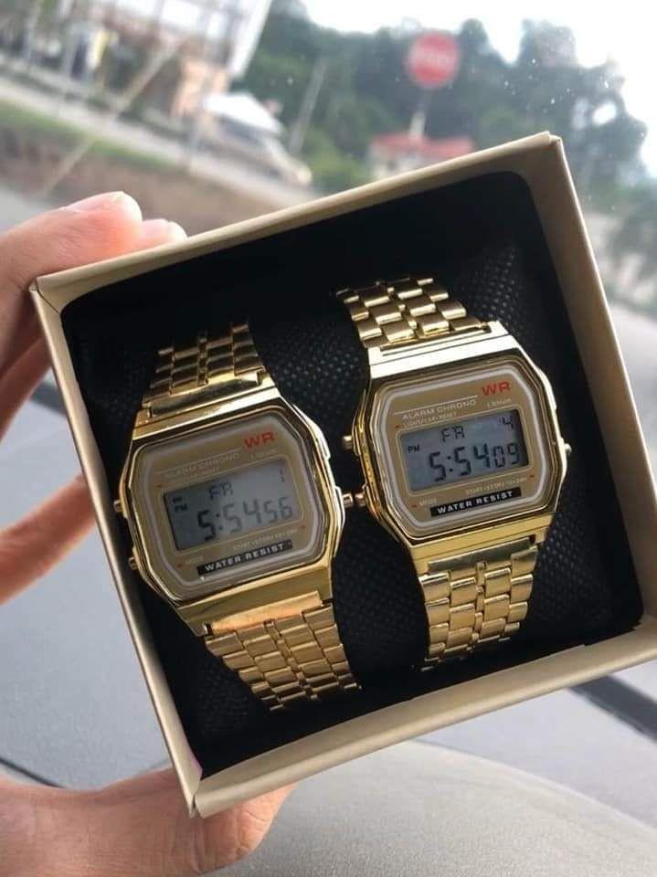 casio a159w gold