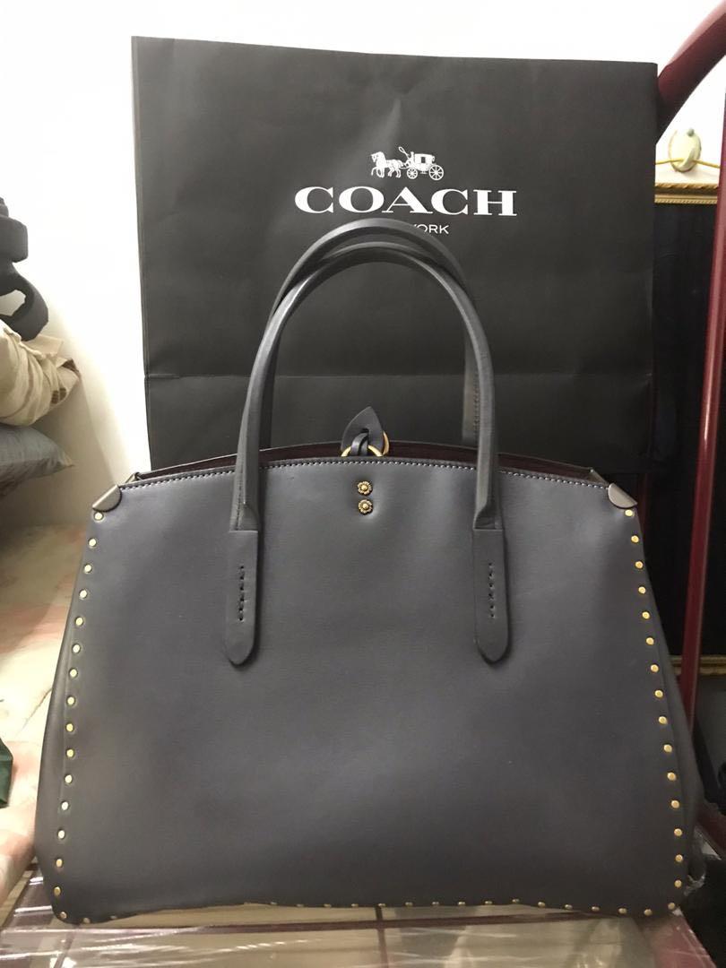 coach cooper carryall with rivets