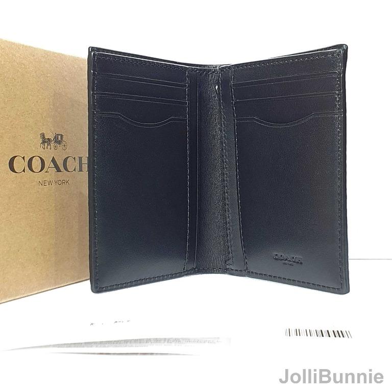 Coach slim top coin wallet