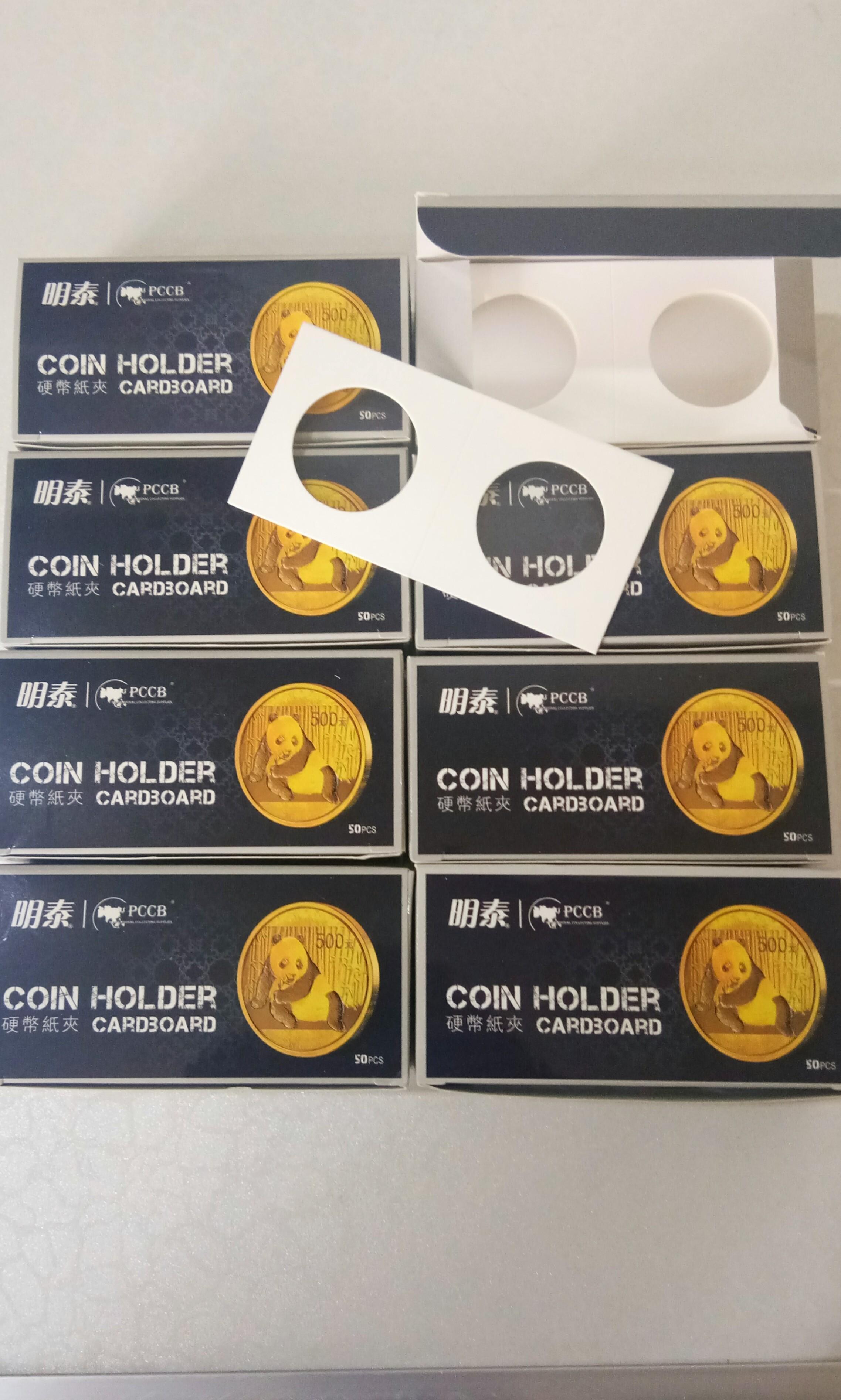 Coin Holder Cardboard PCCB per box 50 pcs Size 17.5mm / 23mm / 25mm