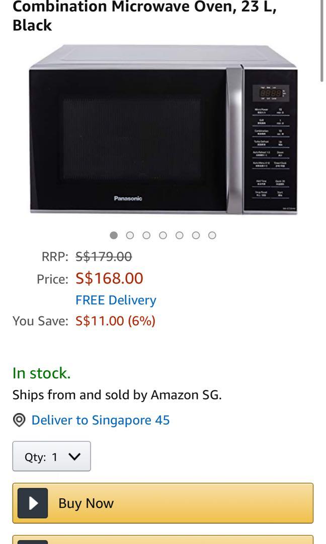 Combination Microwave W/ Grill Panasonic NNGT35HM , TV & Home