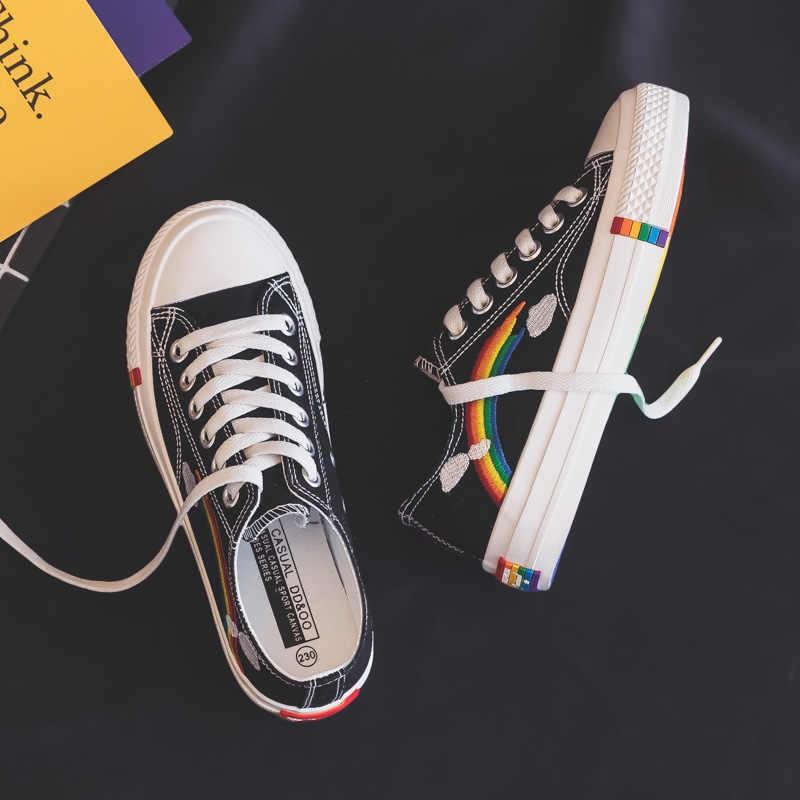 Converse with rainbow soles hotsell