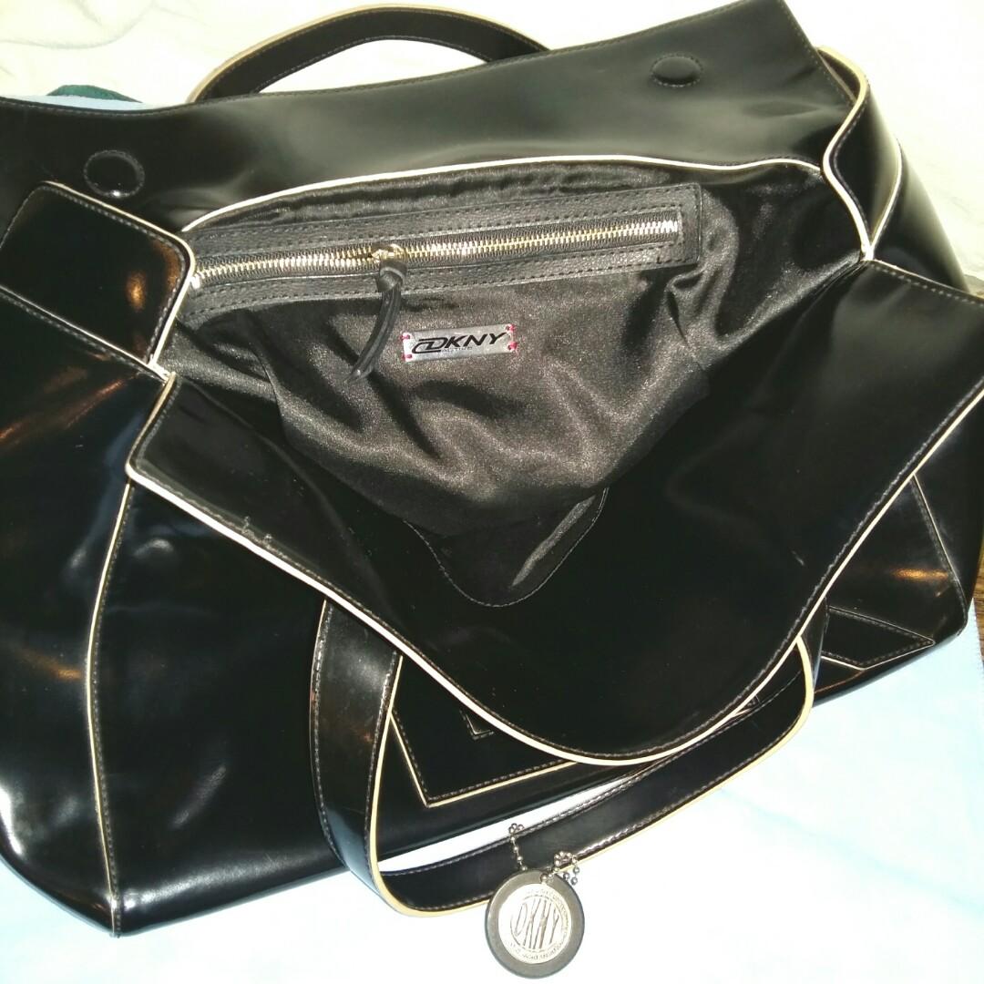 dkny patent leather bag