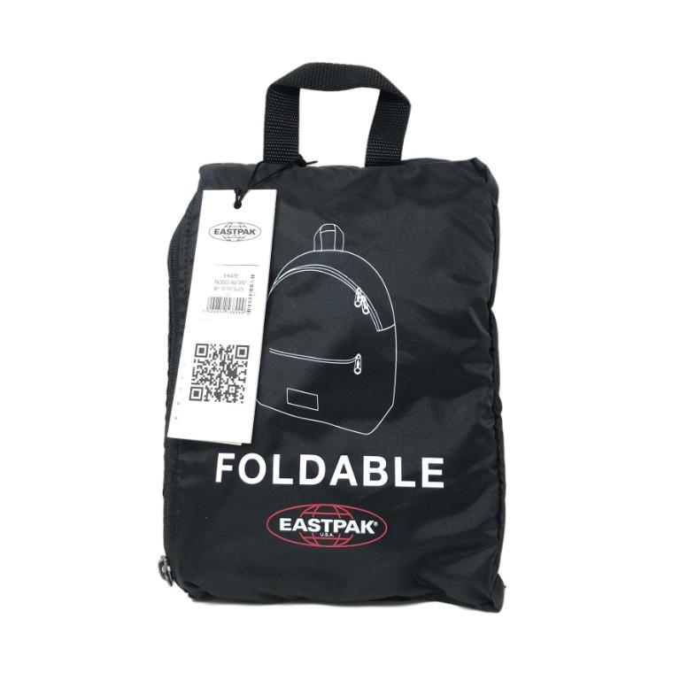 Eastpak Foldable Backpack Black, Men's Fashion, Bags, Backpacks on
