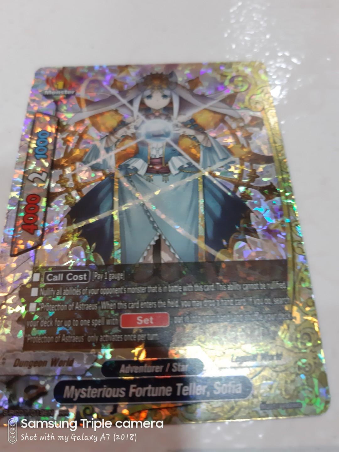 Fortune teller,sofia from re:collection (Category: Raw Cards) located in Singapore. Submitted by nosniv (Listing ID 268636621, Image 1). Description: New sofia from re:collection. Can be used in legend and dungeon world. Pm me quickly if u want it..