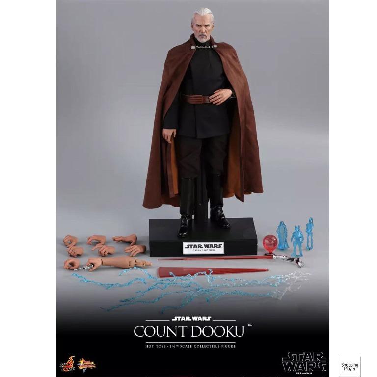 Hot Toys Star Wars Count Dooku 1 6 MMS496 LED lightsaber