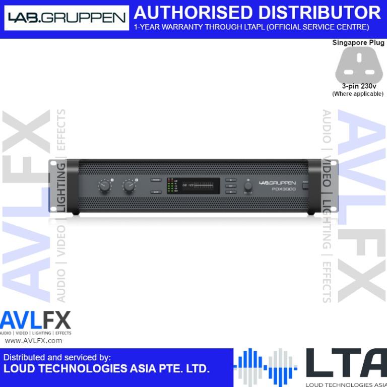Lab Gruppen PDX3000 3,000 Watt, Two Channel Amplifier with DSP