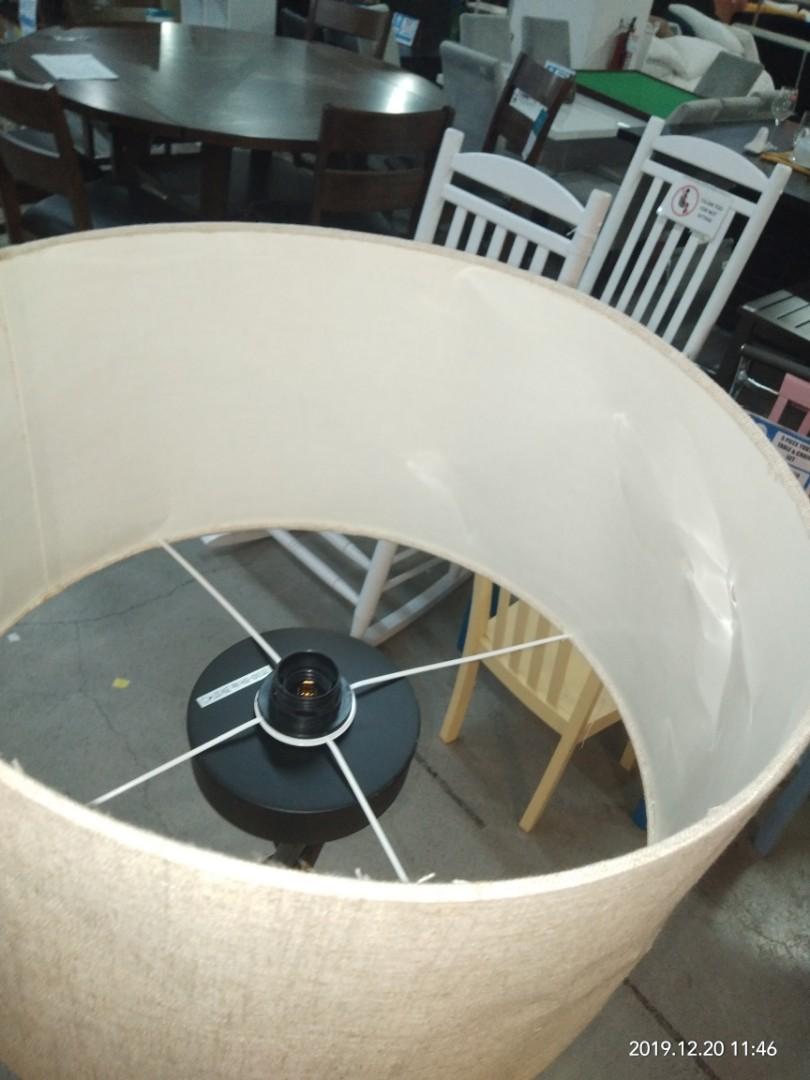 linen look tripod floor lamp