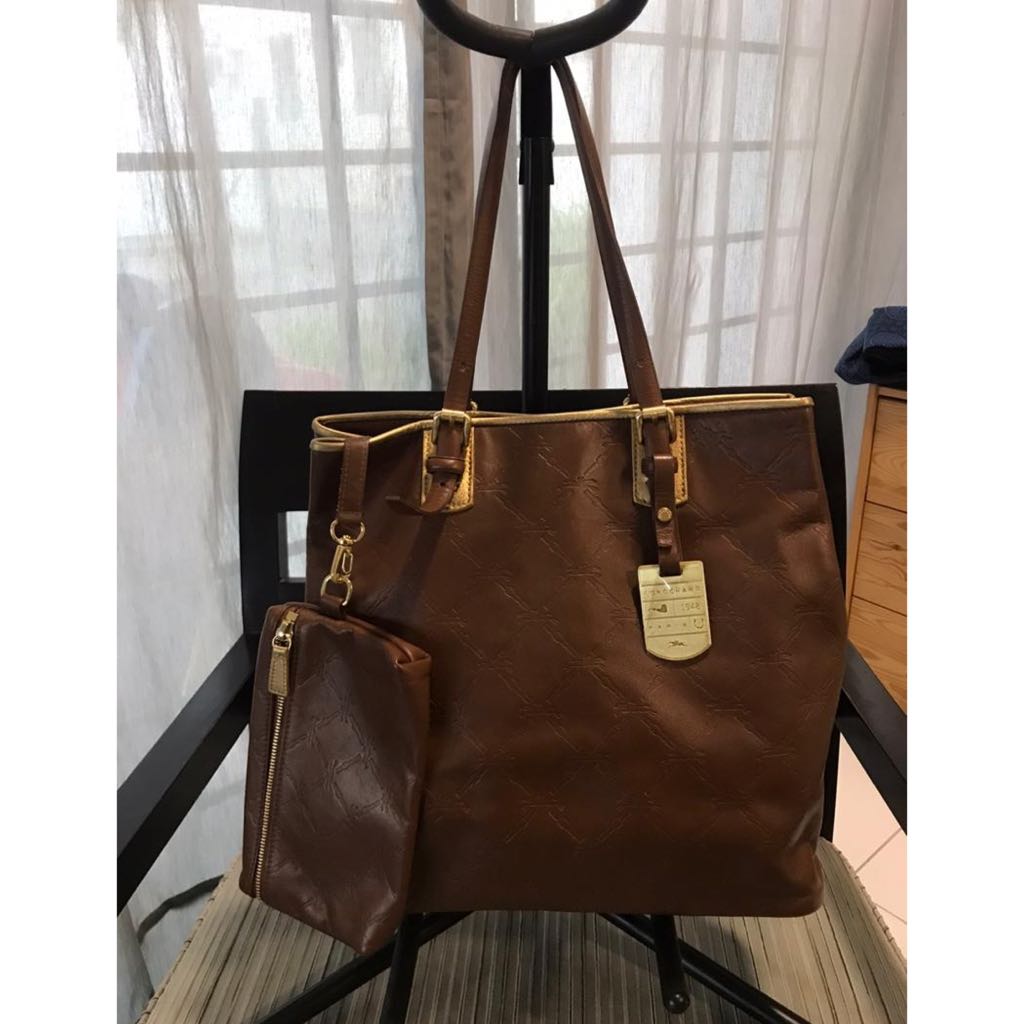 Longchamp lm cuir leather tote sales