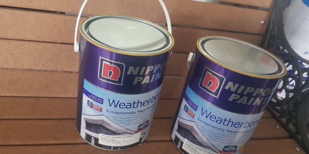 Nippon Paint Light Grey Outdoor Paint, Everything Else On Carousell