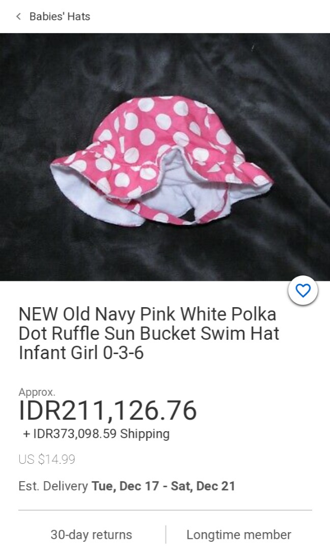 Old navy bucket hat baby / topi bayi