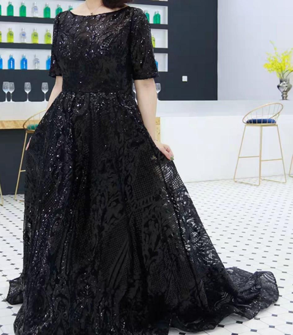 Dress dinner muslimah plus size hotsell