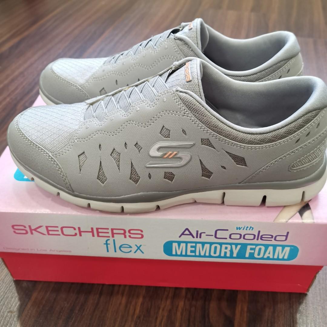 Skechers flex with air-cooled memory foam, Women's Fashion, Footwear ...