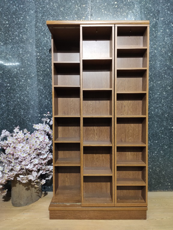 Sliding Bookshelf Space Saver, Furniture & Home Living, Furniture