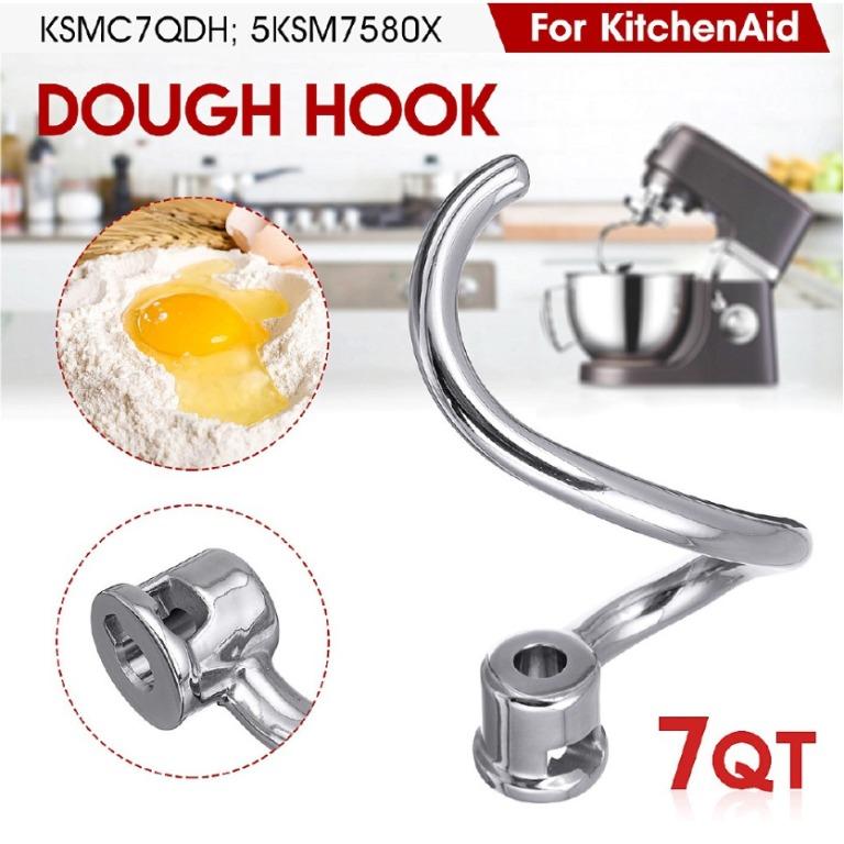 KitchenAid Commercial 7 qt. Dough Hook Stainless Steel KSMC7QDH