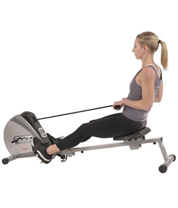 Sunny Health & Fitness Rowing Machine Rower Ergometer with Durable